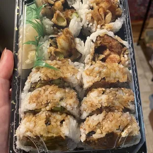 Asparagus Roll Yam or Zucchini Tempura Roll