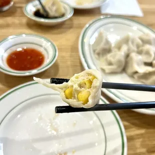 Sweet Corn with Chicken Dumplings, really liked this