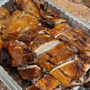 Whole roasted duck