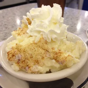 Homemade rice pudding