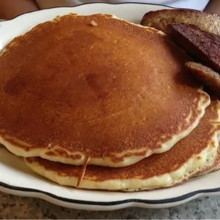 Pancakes with sausage