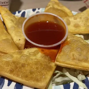 6 Fried Cheese Wontons