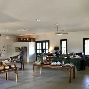 a large open kitchen and dining area