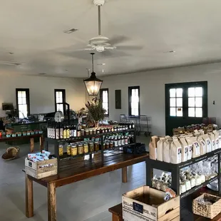 the inside of the store