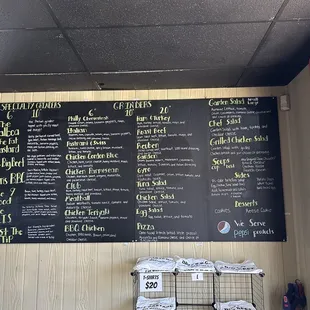 Menu board