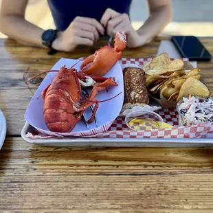 Lobster plate. Be ready to get your hands dirty!