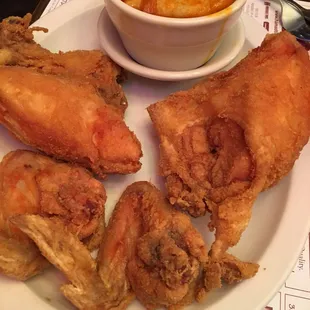 Fried chicken and dumplings
