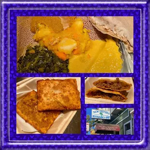 Montage of images from New Eritrea Restaurant &amp; Bar
