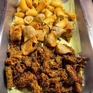a plate of fried food