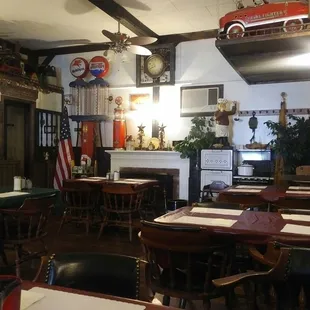the interior of the restaurant