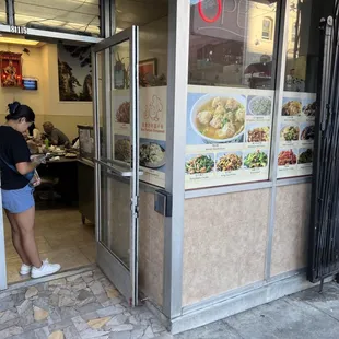 Front door. Notice the small size.