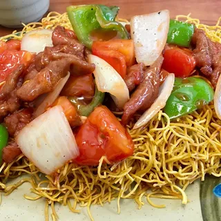 15. Tomato Beef Chow Mein()