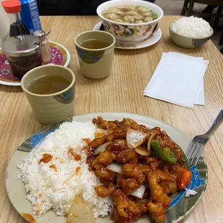 20. Sweet and Sour Chicken Rice()