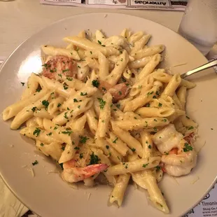 Seafood Alfredo Sauté