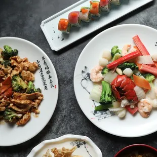 chicken &amp; broccoli, seafood delight