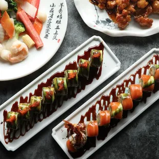 dragon roll &amp; no.9 roll