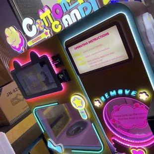 Self serve cotton candy machine!! Very nice!!