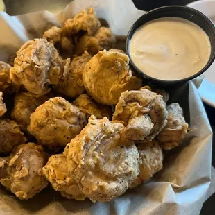 Fried mushrooms