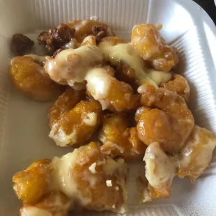 Walnut Shrimp (already had a few bites)
