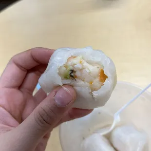 Roach inside of my shrimp dumpling