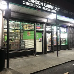 the outside of the store