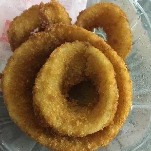 onion rings in a plastic container