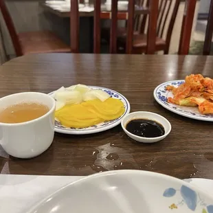 Starters on all tables.