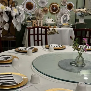 Birthday Celebration Table Setting Example
