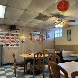 the interior of the restaurant