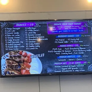 Menu as of 5/2024