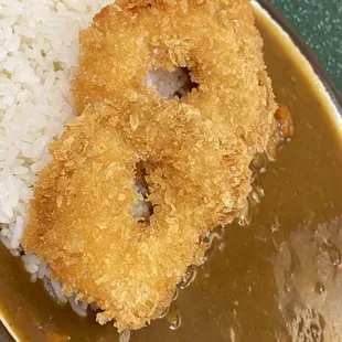5-11-21 mini shrimp katsu curry rice