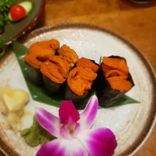 a plate of food on a table