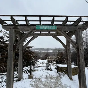View from the back of the brewery