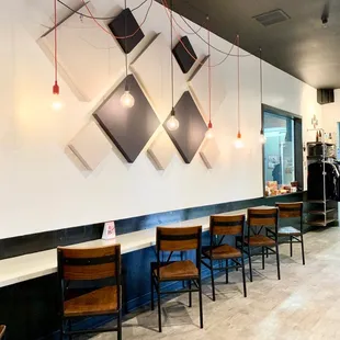 the interior of the restaurant