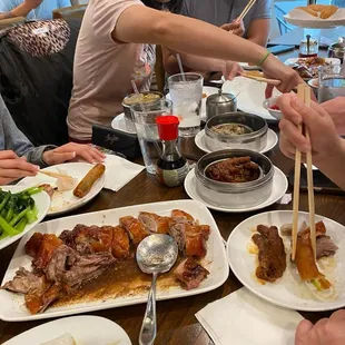 Roasted duck and dim sum