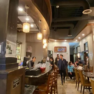 Inside the restaurant