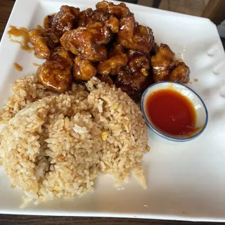 L14. Orange Chicken Lunch Special