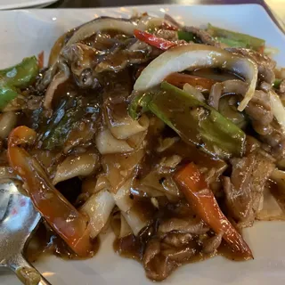 44. Beef Stir Fried in Black Bean sauce