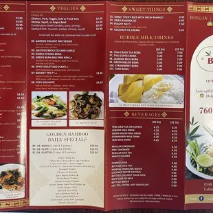 Menu Side 1