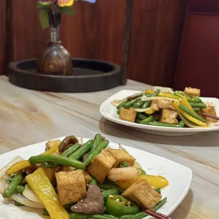 String Beans  Delight add fried ToFu