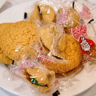 Almond cookies and Fortune Cookies