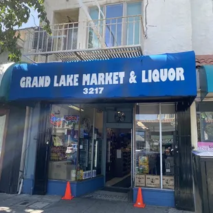 the front of the store