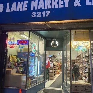 the storefront of the store