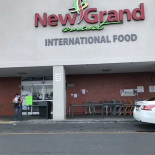 the front of the store