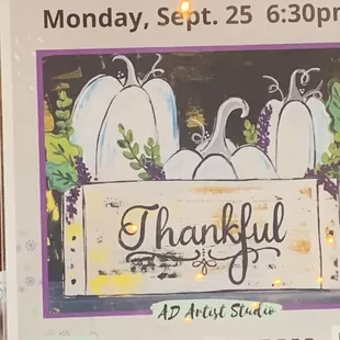 Paint night 9/25