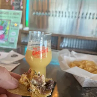Nachos with brisket