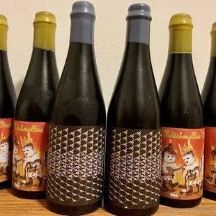 five bottles of wine