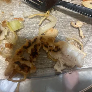 I was not satisfied this time with the food ,the chicken is like half cook half burnt. The chicken and veggies were too salty