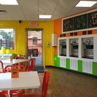 the interior of the new store