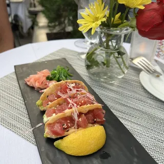 Tuna Poke Tacos